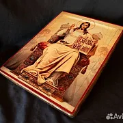 Икона "Господь Вседержитель на троне" — необычный подарок — фотография 5