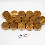 Нарды из карельской берёзы — красивый подарок — фотография 3