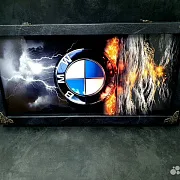 Нарды под стеклом «BMW» — необычный подарок — фотография 5