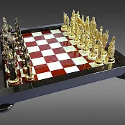 Шахматы из яшмы — красивый подарок — фотография 8
