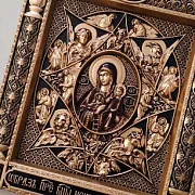 На память: Резная Икона Неополимая Купина — фотография 7