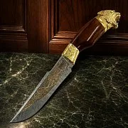 Дамасский нож «Пантера» №8 — красивый подарок — фотография 1