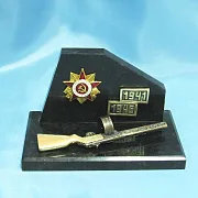Подарочный сувенир «Орден» из бронзы и натурального камня — фотография 2