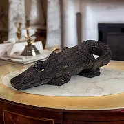 Подарочная каменная скульптура «Крокодил», 460×160×70 мм — фотография 1