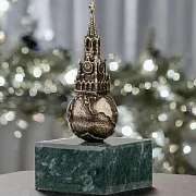 Ручная работа: Композиция «Московский Кремль» на змеевике — фотография 1